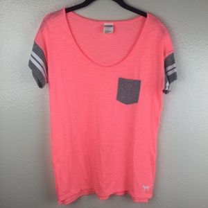 Pink Victoria Secret Pajam Tee Shirt Size S/P
